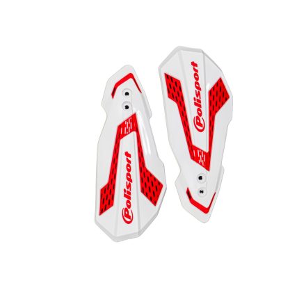 HANDGUARDS MX FLOW WH/RD