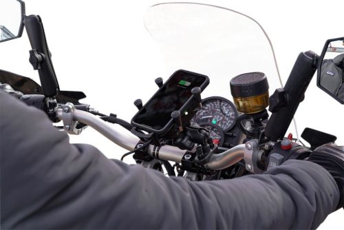 Kit Suport Telefon Ram Mount Tough-Charge Cu X-Grip Incarcare Wireless Montaj Pe Ghidon 793442009334