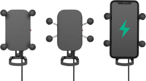 Kit Suport Telefon Ram Mount Tough-Charge Cu X-Grip Incarcare Wireless Montaj Pe Ghidon 793442009334