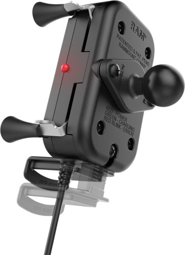 Kit Suport Telefon Ram Mount Tough-Charge Cu X-Grip Incarcare Wireless Montaj Pe Ghidon 793442009334