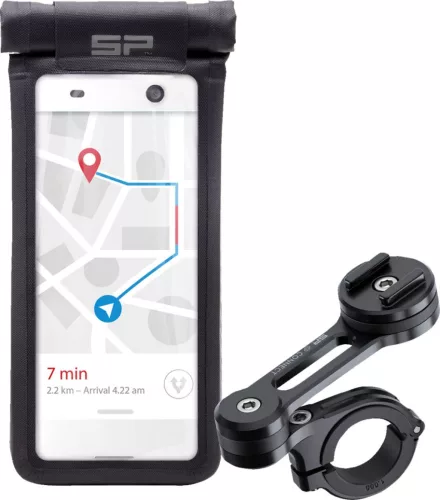 Kit suport telefon moto SP Connect cu husă universală LT mărimea L