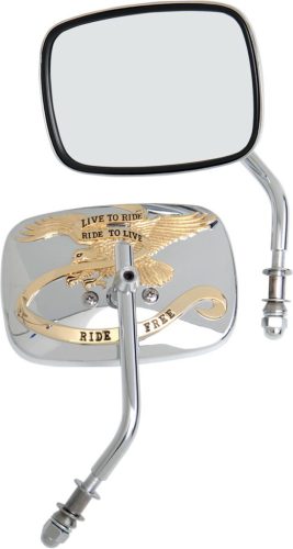 Mirror Ltr Gold Pair