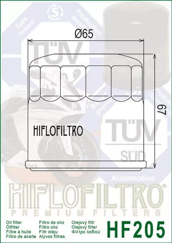 Filtru ulei HifloFiltro HF205