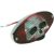 TAILLIGHT RED/CLR SKULL CATEYE