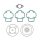 GASKET KIT COMPLETE PIA ATHENA P400480700059
