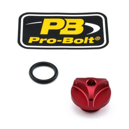 Pro Bolt Cap Oil Filler Alum Bmw Red