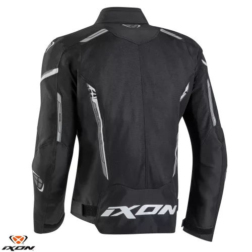 Geaca barbati Racing/Roadster Ixon vara Striker AIR WP MS negru/alb