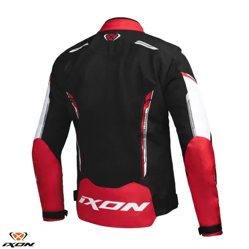 Geaca barbati Racing/Roadster Ixon vara Striker AIR WP MS negru/alb/rosu