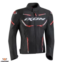   Geaca barbati Racing/Roadster Ixon vara Striker AIR WP MS negru/rosu/alb