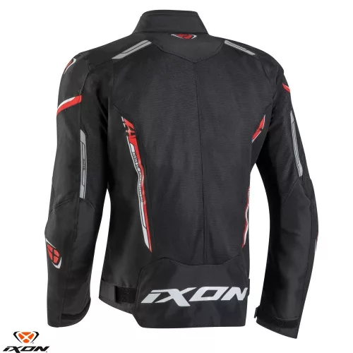 Geaca barbati Racing/Roadster Ixon vara Striker AIR WP MS negru/rosu/alb