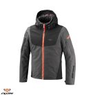 Geaca Ixon Burning MS antracit/negru/rosu neon