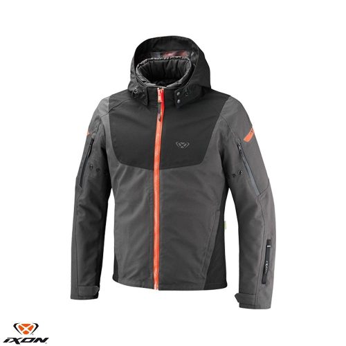 Geaca Ixon Burning MS antracit/negru/rosu neon