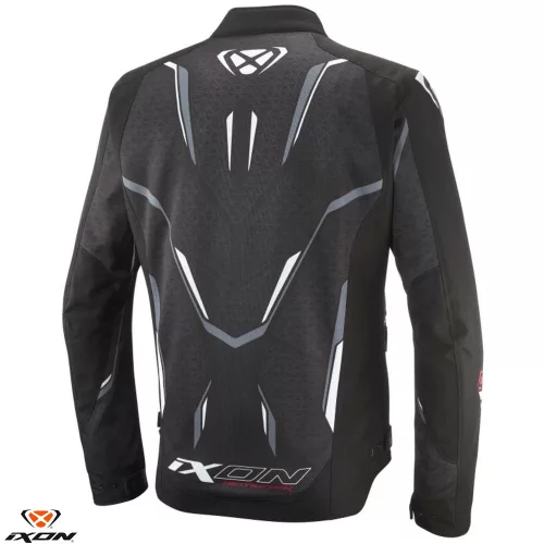 Geaca barbati Racing/Roadster Ixon vara Demoniak MS negru/alb