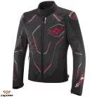 Geaca barbati Racing/Roadster Ixon vara Demoniak MS negru/rosu