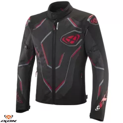   Geaca barbati Racing/Roadster Ixon vara Demoniak MS negru/rosu