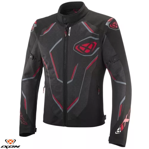 Geaca barbati Racing/Roadster Ixon vara Demoniak MS negru/rosu