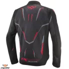 Geaca barbati Racing/Roadster Ixon vara Demoniak MS negru/rosu