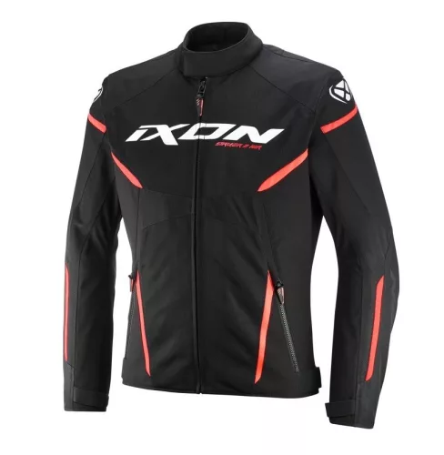 Geaca barbati Racing/Roadster Ixon vara Striker 2 AIR WP MS negru/alb/rosu
