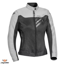 Geaca dama Racing/Roadster Ixon vara Orion LS negru/gri