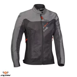   Geaca dama Racing/Roadster Ixon vara Orion LS antracit/gri/rosu