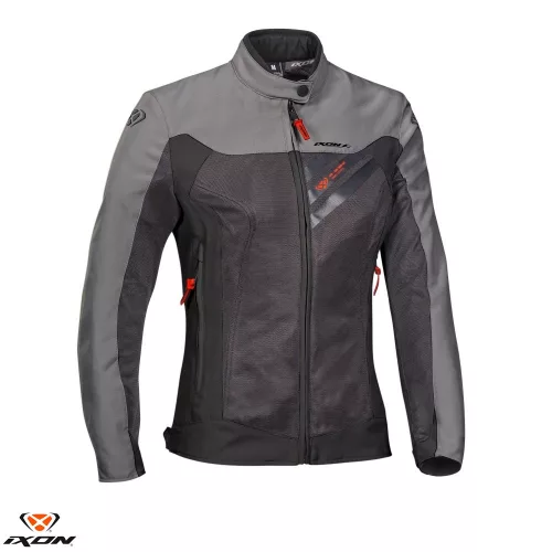 Geaca dama Racing/Roadster Ixon vara Orion LS antracit/gri/rosu