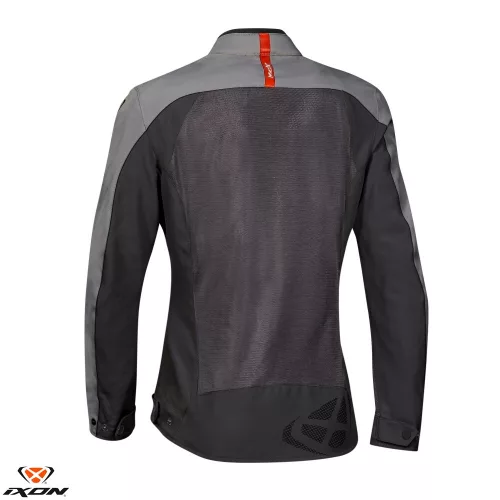 Geaca dama Racing/Roadster Ixon vara Orion LS antracit/gri/rosu