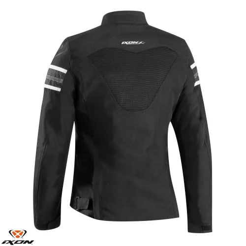 Geaca dama Racing/Roadster Ixon Ilana Evo LS negru/alb