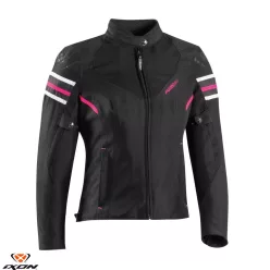Geaca dama Racing/Roadster Ixon Ilana Evo LS negru/fuchsia