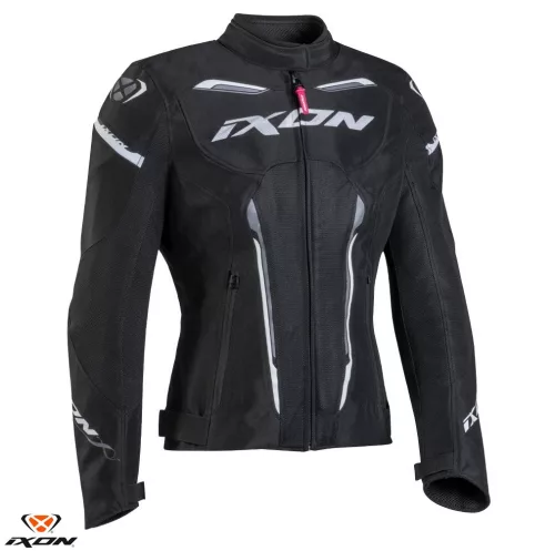 Geaca dama Racing/Roadster Ixon vara Striker AIR WPL LS negru/alb