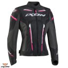 Geaca dama Racing/Roadster Ixon vara Striker AIR WPL LS negru/fuchsia
