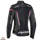 Geaca dama Racing/Roadster Ixon vara Striker AIR WPL LS negru/fuchsia