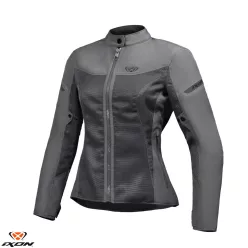 Geaca dama Racing/Roadster Ixon vara Fresh LS gri