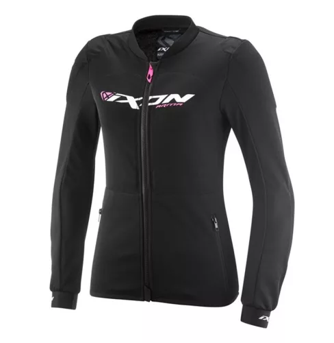 Geaca tip armura dama Racing/Roadster Ixon vara Arma LS negru/alb/roz