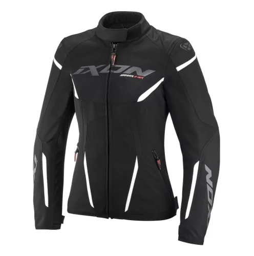 Geaca dama Racing/Roadster Ixon vara Striker 2 AIR WP LS negru/alb