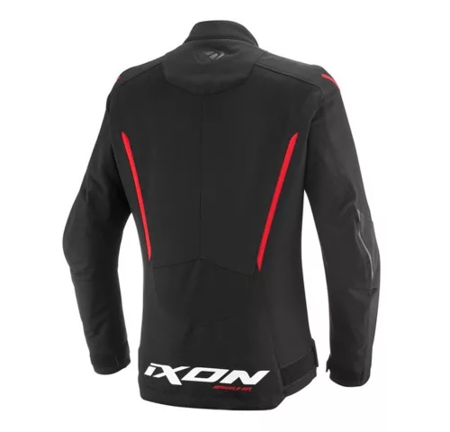 Geaca dama Racing/Roadster Ixon vara Striker 2 AIR WP LS negru/rosu