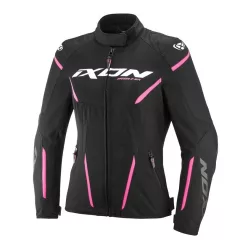   Geaca dama Racing/Roadster Ixon vara Striker 2 AIR WP LS negru/roz