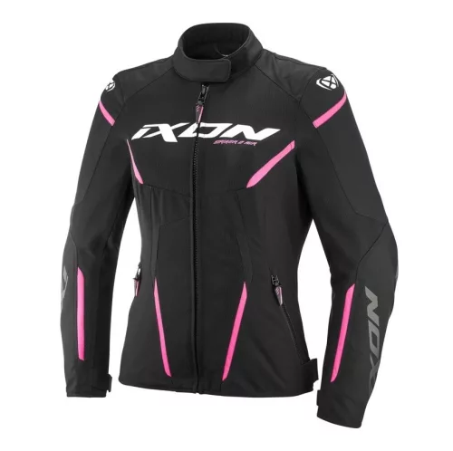 Geaca dama Racing/Roadster Ixon vara Striker 2 AIR WP LS negru/roz