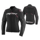 Geaca dama Racing/Roadster Ixon Meteor 31 LS negru/alb/roz