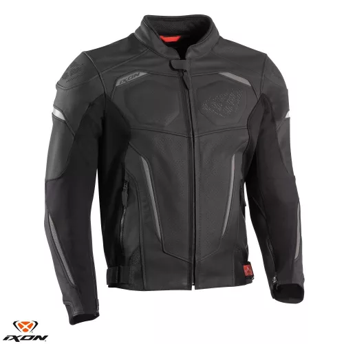 Geaca barbati piele Racing/Roadster Ixon vara Ceros negru