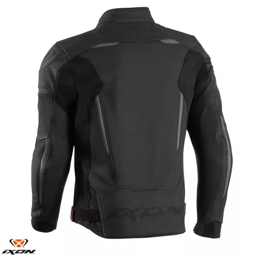 Geaca barbati piele Racing/Roadster Ixon vara Ceros negru