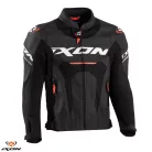 Geaca barbati piele Racing Ixon vara Jackal JKT MS negru/alb/rosu
