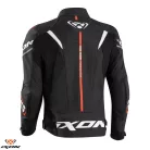 Geaca barbati piele Racing Ixon vara Jackal JKT MS negru/alb/rosu