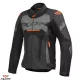 Geaca barbati piele Racing Ixon vara Jackal JKT MS negru/antracit/portocaliu