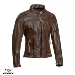 Geaca dama piele Urban/Heritage Ixon vara Crank Air LS maro