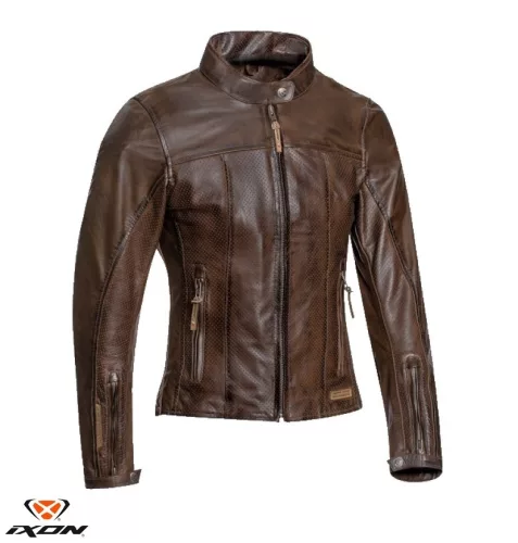 Geaca dama piele Urban/Heritage Ixon vara Crank Air LS maro