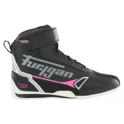 Ghete moto damă Furygan V5 D3O Vented negru/roz