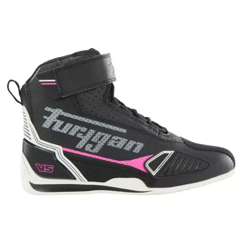 Ghete moto damă Furygan V5 D3O Vented negru/roz