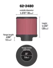 Filtru aer K&N 62-2480
