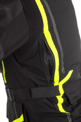 Geacă moto textil RST Pathfinder negru/galben fluo
