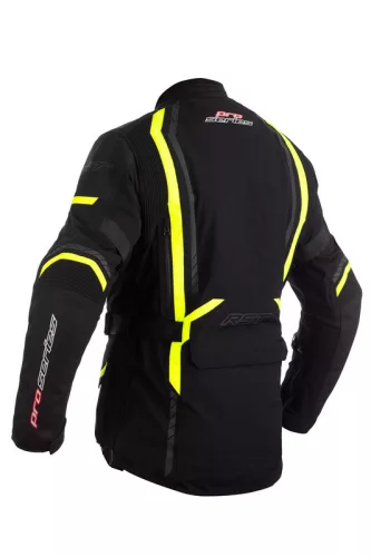 Geacă moto textil RST Pathfinder negru/galben fluo